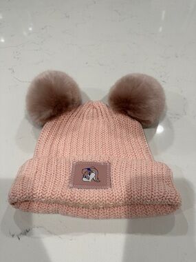 Love Your Melon Pink Double Pom Beanie